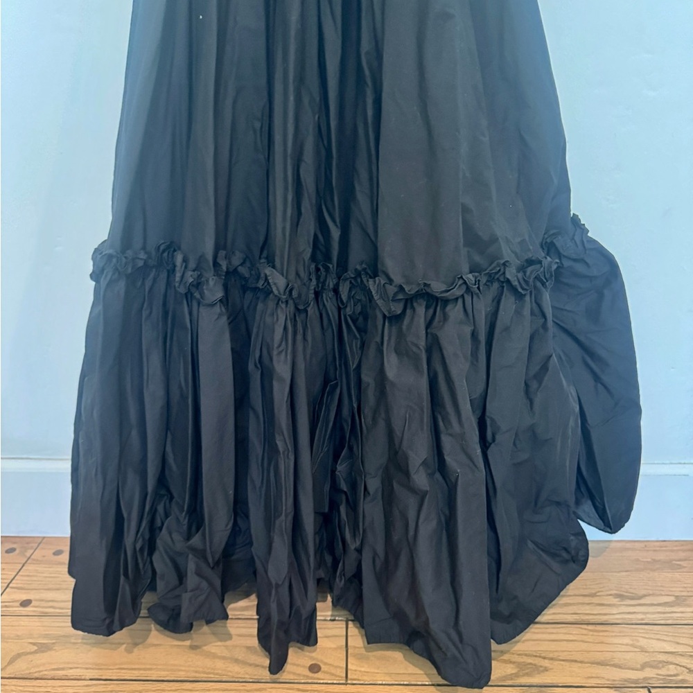 SELKIE Elegant Black Dress with Puff Sleeves - Picture 8 of 8